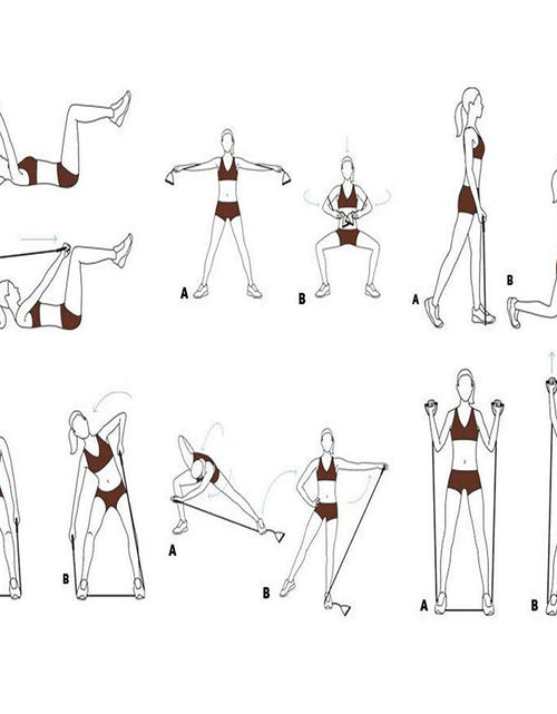 Load image into Gallery viewer, 11 In Kit Upgrade Resistance Loop Bands Home Exercise Sports Fitness
