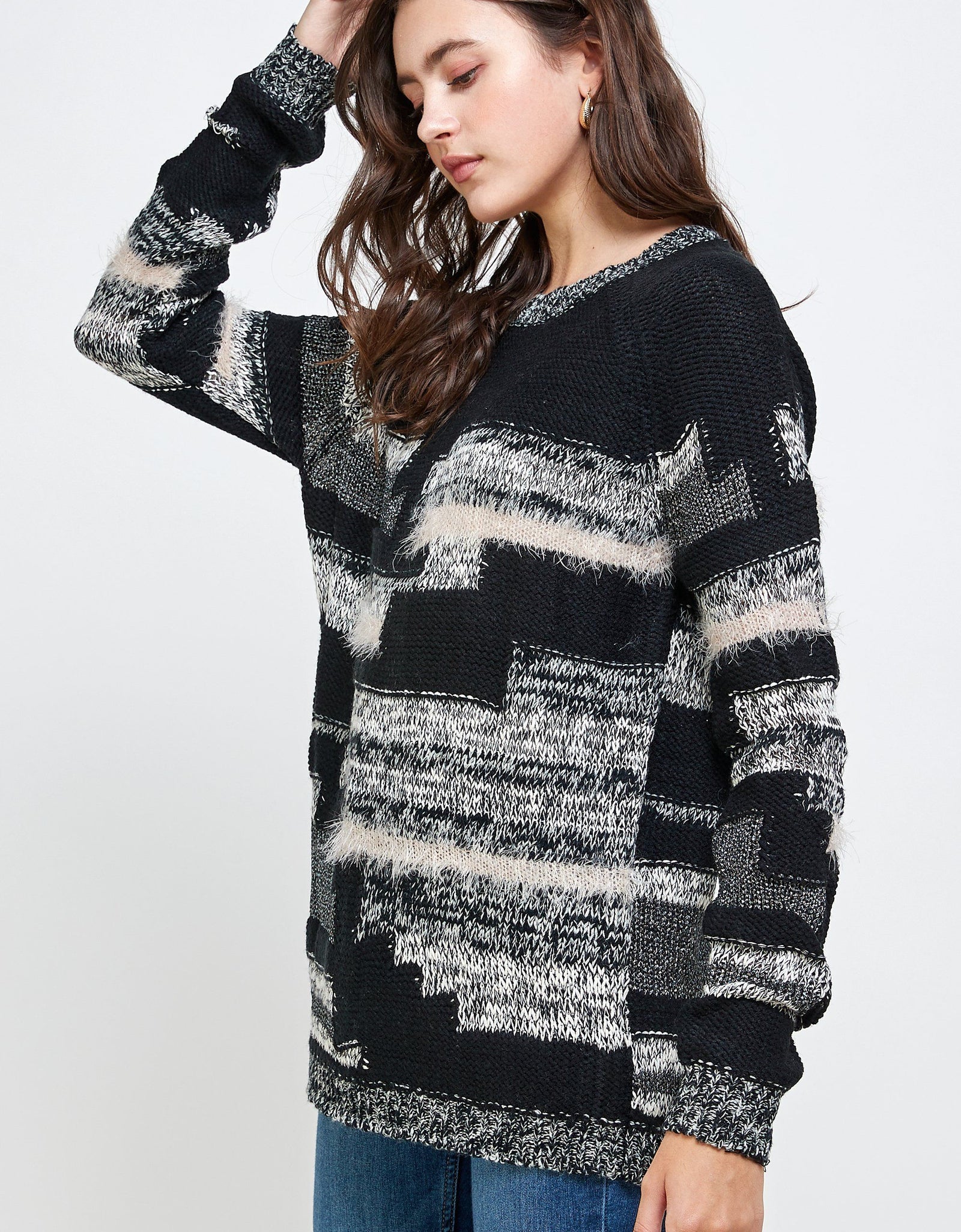 Multi Yarn Sweater Top