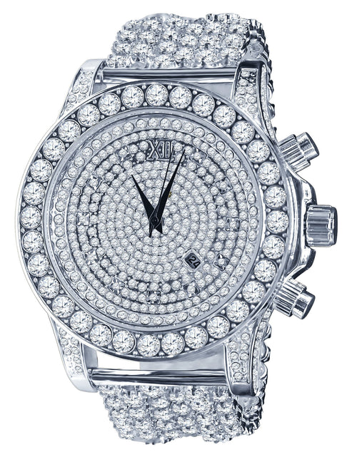 Load image into Gallery viewer, BURNISH CZ ICED OUT WATCH | 5110291
