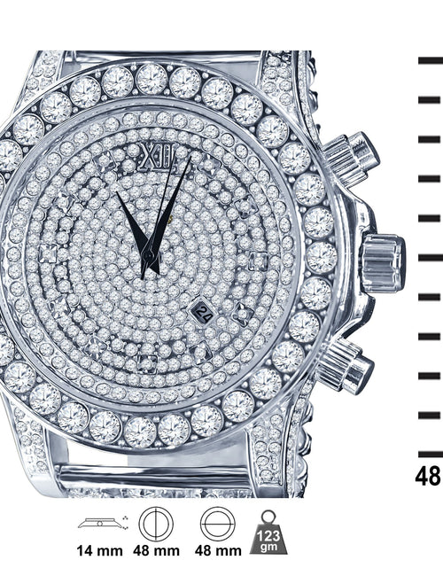 Load image into Gallery viewer, BURNISH CZ ICED OUT WATCH | 5110291
